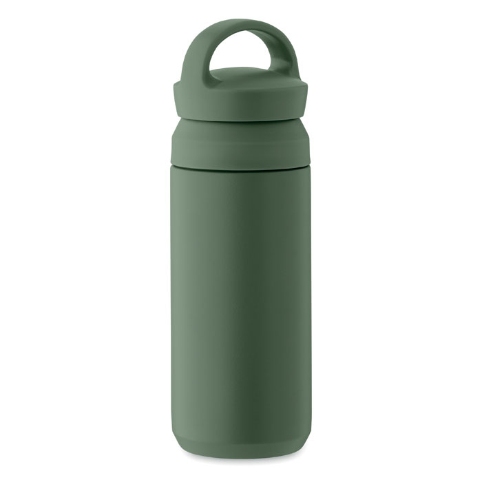 Gourde promotionnelle 320 ml inox recyclé Onyx Vert fonce
